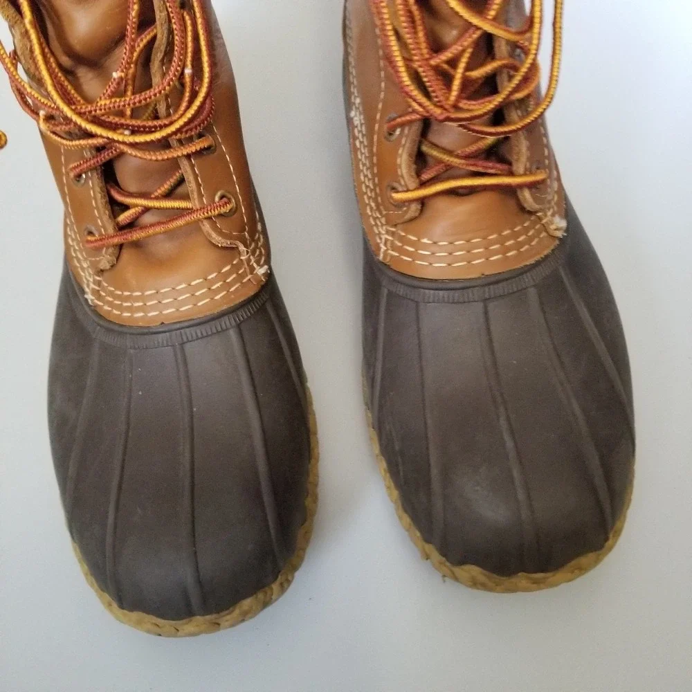 L.L. Bean Boots Mens Size 10 Medium Brown Gore-Tex Thinsulate Duck Rain Winter